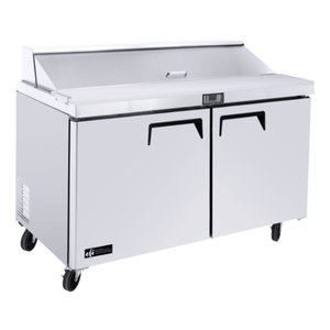 EFI CSDR2-48VC Versa-Chill 48" Two-Door Refrigerated Salad and Sandwich Prep Station