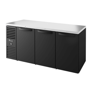 True TBR92-RISZ1-L-B-SSSS-1 92-Inch Solid Door Back Bar Refrigerator with Stainless Steel Top