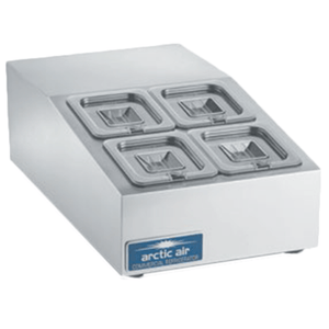 Arctic Air ACP4SQ 15-Inch Stainless Steel Refrigerated Countertop Pan Rail