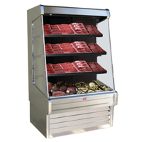 Howard McCray SC-OM30E-4-S-LED 51-Inch Stainless Steel Open Meat Display Merchandiser