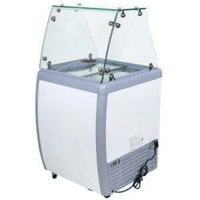 Ancaster DC/FG-150 26" Glass Top Ice Cream Display Freezer