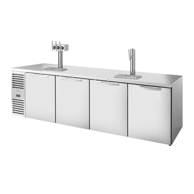 True TDR108-RISZ1-L-S-SSSS-1 108-Inch Four-Door Stainless Steel Draft Beer Dispenser