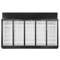 True TRM5M-NY-BLK-WHT-1BLKLLLLL-4 158.75-Inch 5-Door Glass Merchandiser Refrigerator