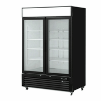 EFI 54.4-Inch Versa-Chill Double Glass Door Display Refrigerator C2-54GDVC