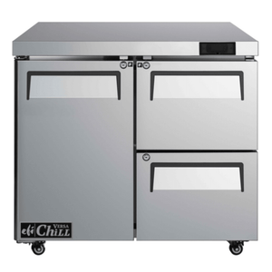 EFI FUDW2-36VC 36" Commercial Undercounter Freezer - 1 Door, 2 Drawers