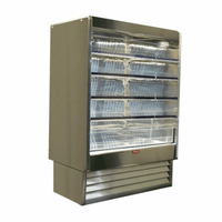 Howard-McCray SC-OD35E-5-S-LED 63" Self-Contained Open Dairy Display Cooler, Stainless Steel