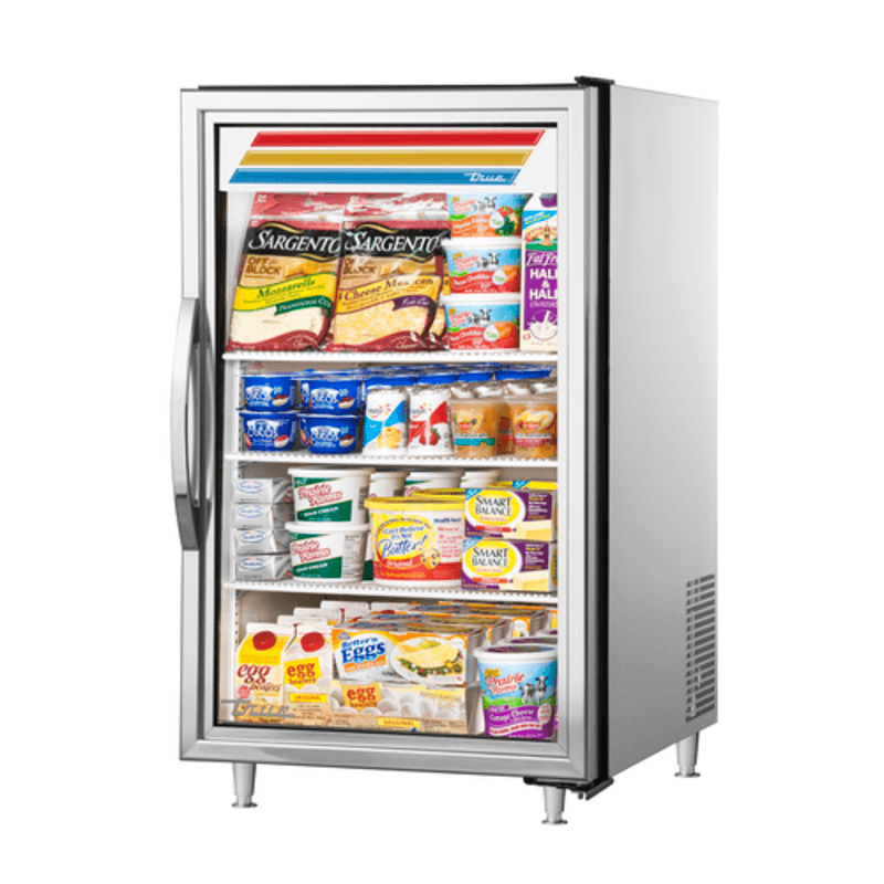 True Refrigeration 24-Inch Stainless Steel Countertop Glass Door Cooler - GDM-07-S-HC~FGD01