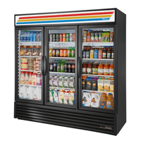 True GDM-72-HC~TSL01 78-Inch 3-Section Glass Door Display Refrigerator