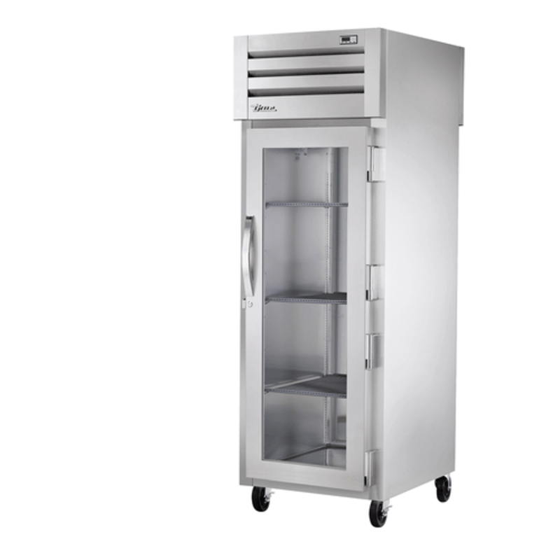 True 27.5" One-Section Pass-Thru Refrigerator STG1RPT-1G-1S-HC