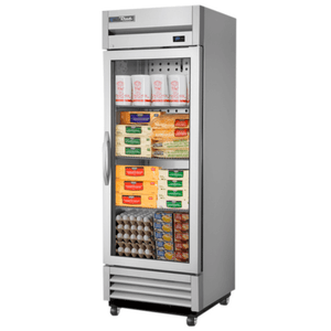 True 27-Inch Single Glass Door Reach-In Refrigerator T-19G-HC~FGD01