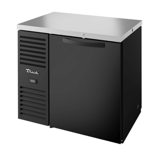 True TBR36-PTSZ1-L-B-S-S-1 36-Inch Black Pass-Thru Back Bar Refrigerator