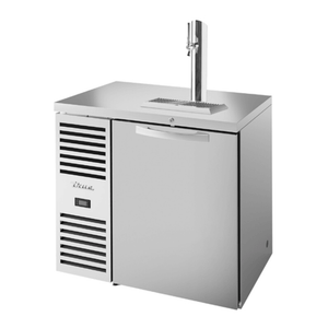 True TDR36-RISZ1-L-S-S-1 36" Stainless Steel Refrigerated Beer Dispenser with Solid Door