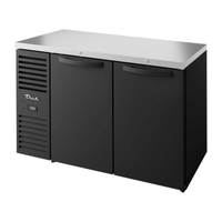 True TBR52-RISZ1-L-B-SS-1 52" Solid Door Refrigerated Back Bar Cabinet