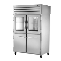 True 52.63-Inch 2-Section Pass-Thru Refrigerator STG2RPT-2HG/2HS-2S-HC