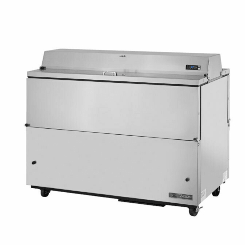 True 58-Inch Stainless Steel Dual-Sided Mobile Milk Station (TMC-58-S-DS-SS-HC)