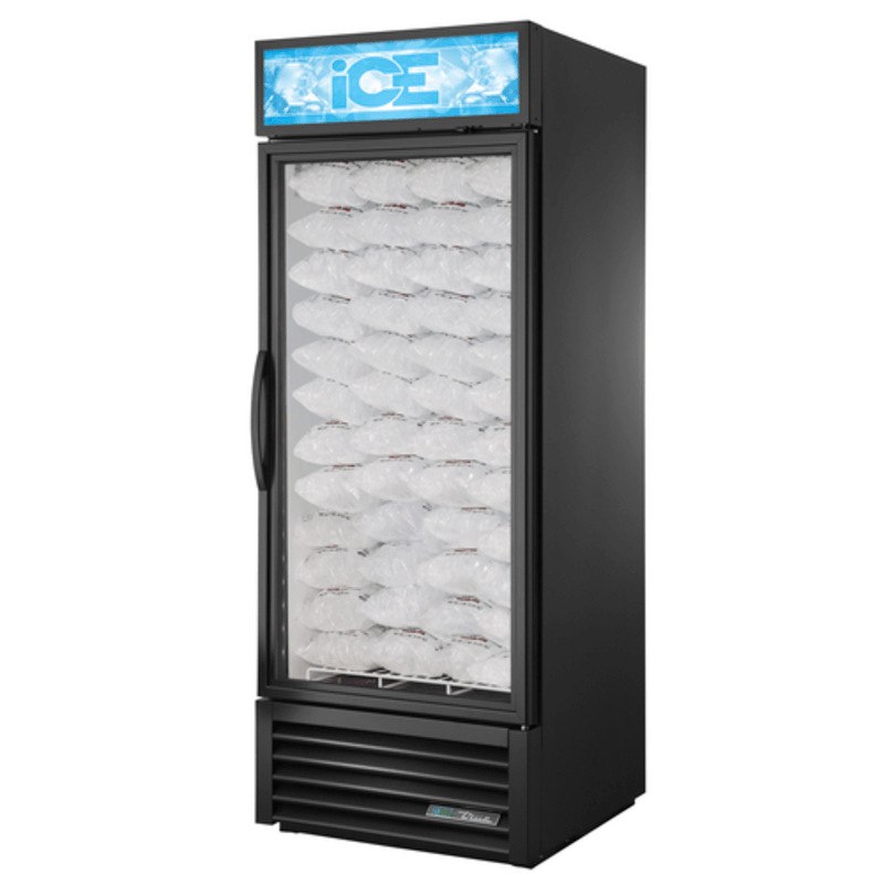 True GDIM-26NT-HC~TSL01 30" 1-Section Bagged Ice Display Merchandiser