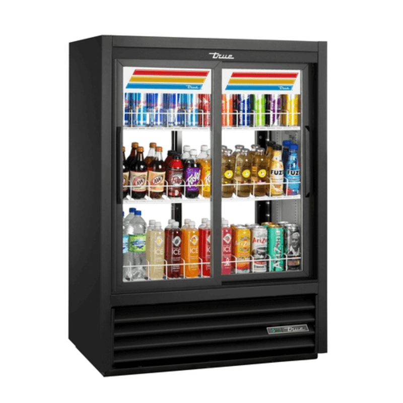 True GDM-33CPT-54-HC-LD 39.5" Pass-Thru Refrigerated Glass Door Merchandiser