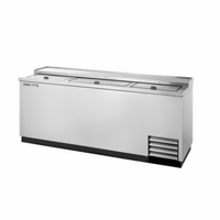 True Manufacturing TD-80-30-S-HC 80-Inch Stainless Horizontal Bottle Cooler