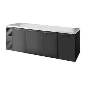True Refrigeration TBR108-RISZ1-L-B-SSSS-1 108-Inch Solid Door Back Bar Beverage Cooler