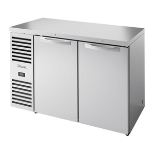 True Refrigeration TBR52-RISZ1-L-S-SS-1 52-Inch Two-Door Stainless Steel Refrigerated Back Bar Cabinet