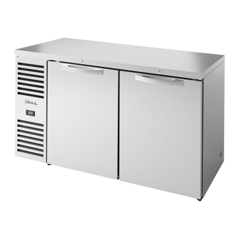 True Refrigeration TBR60-RISZ1-L-S-SS-1 60-Inch Two-Section Commercial Back Bar Cooler