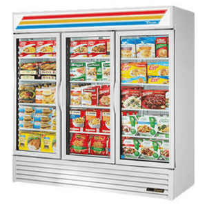 True Refrigeration GDM-72F-HC~TSL01 3-Door Glass Display Freezer Merchandiser