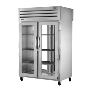 True Refrigeration STG2RPT-2G-2G-HC 52.63-Inch Pass-Thru Glass Door Refrigerator