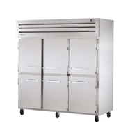 True Refrigeration STR3F-6HS-HC 3-Section Solid Half-Door Reach-In Freezer