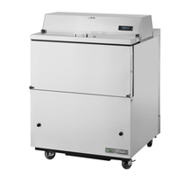 True Refrigeration TMC-34-S-HC 34" Mobile Milk Cooler in Stainless Steel