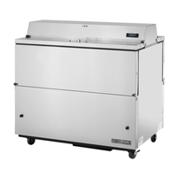 True Refrigeration TMC-49-S-DS-SS-HC 49" Stainless Steel Dual-Sided Mobile Milk Cooler