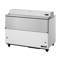 True Refrigeration TMC-58-SS-HC Mobile Milk Station - 16 Crate Capacity
