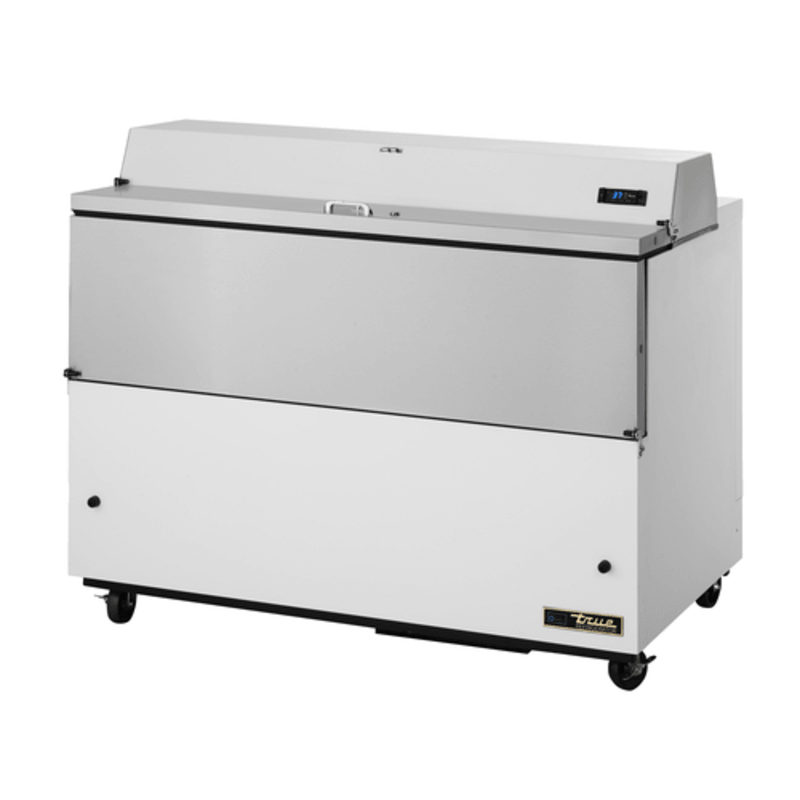 True Refrigeration TMC-58-SS-HC Mobile Milk Station - 16 Crate Capacity