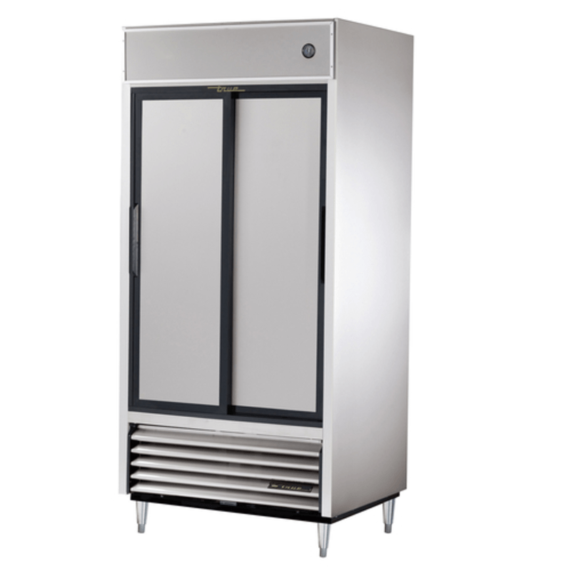 True Refrigeration TSD-33-HC 39.5-Inch Reach-In Refrigerator with Solid Sliding Doors