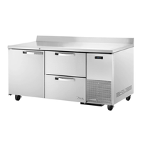 True Refrigeration TWT-67D-2-HC~SPEC3 67" SPEC SERIES Deep Worktop Cooler with Drawers