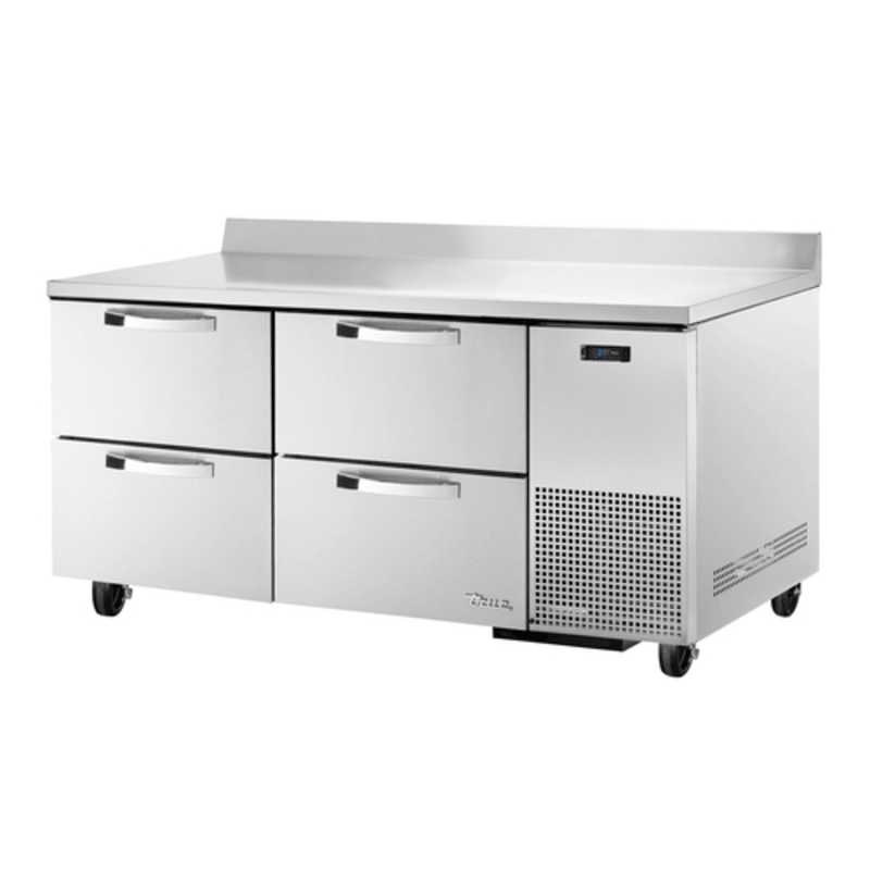 True TWT-67D-4-HC~SPEC3 67.25-Inch Refrigerated Worktop Counter with 4 Drawers