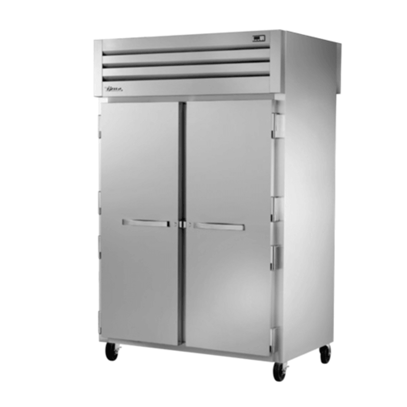 True STG2RPT-2S-2S-HC 52.63-Inch Pass-Thru Solid Door Commercial Refrigerator
