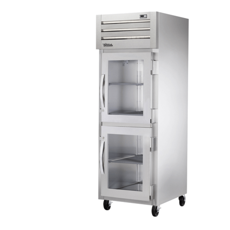 True STR1R-2HG-HC 27.5-Inch Spec Series 1-Section Glass Half-Door Refrigerator