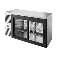 True TBR60-PTSZ1-L-S-11-11-1 60-Inch Sliding Glass Door Pass-Through Back Bar Cooler