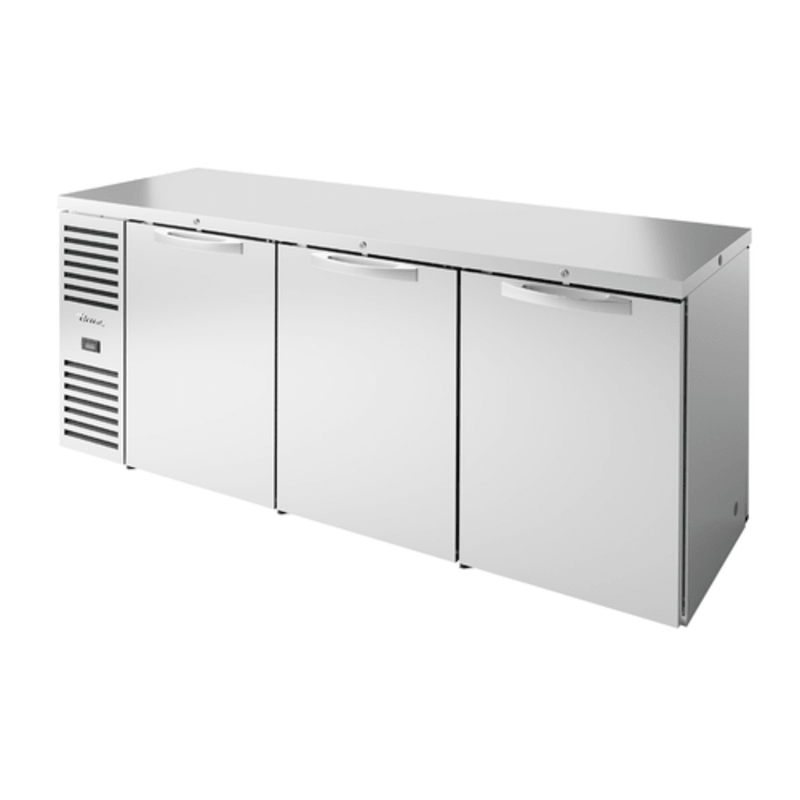 True TBR84-PTSZ1-L-S-SSS-SSS-1 84" Pass-Thru Back Bar Refrigerator