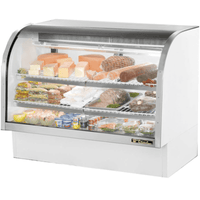 True TCGG-60-HC-LD 60.25" Refrigerated Deli Display Case with Curved Glass