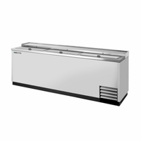 True TD-95-38-S-HC 95" Flat-Top Stainless Steel Bottle Cooler