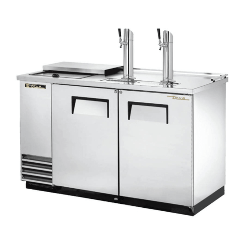 True TDD-2CT-S-HC 58.88-Inch Stainless Steel Club Top Beer Dispenser
