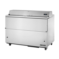 True TMC-58-S-HC Mobile 58-Inch Milk Station, 16-Crate Capacity
