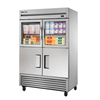 True TS-49-2-G-2-HC~FGD01 Commercial 54.13" Half-Door Reach-In Refrigerator