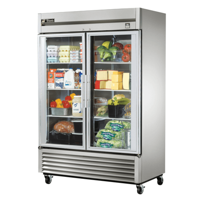 True TS-49G-HC~FGD01 54.25-Inch Two-Section Glass Door Reach-In Refrigerator