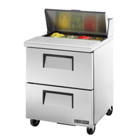 True TSSU-27-08D-2-HC 27.63-Inch Two-Drawer Salad and Sandwich Prep Table