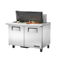 True TSSU-48-18M-B-HC 48-Inch Solid Door Mega Top Sandwich and Salad Prep Cooler