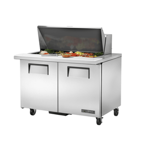 True TSSU-48-18M-B-HC 48-Inch Solid Door Mega Top Sandwich and Salad Prep Cooler