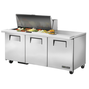 True TSSU-72-18M-B-HC Mega Top Sandwich & Salad Prep Station - 72.38"