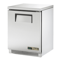 True TUC-24-HC Compact 24-Inch Solid Door Undercounter Refrigerator